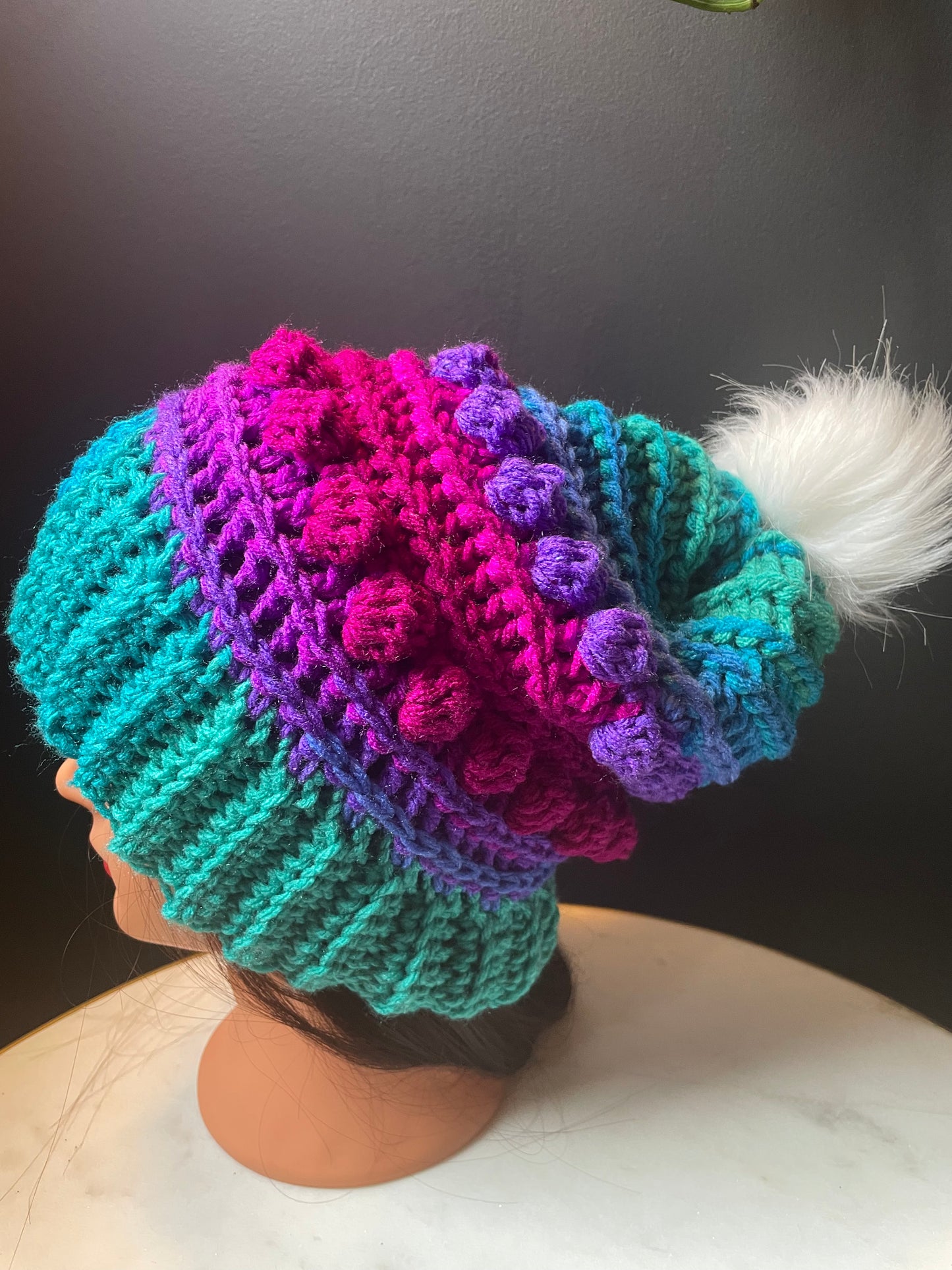 Colorful Bobble Beanie