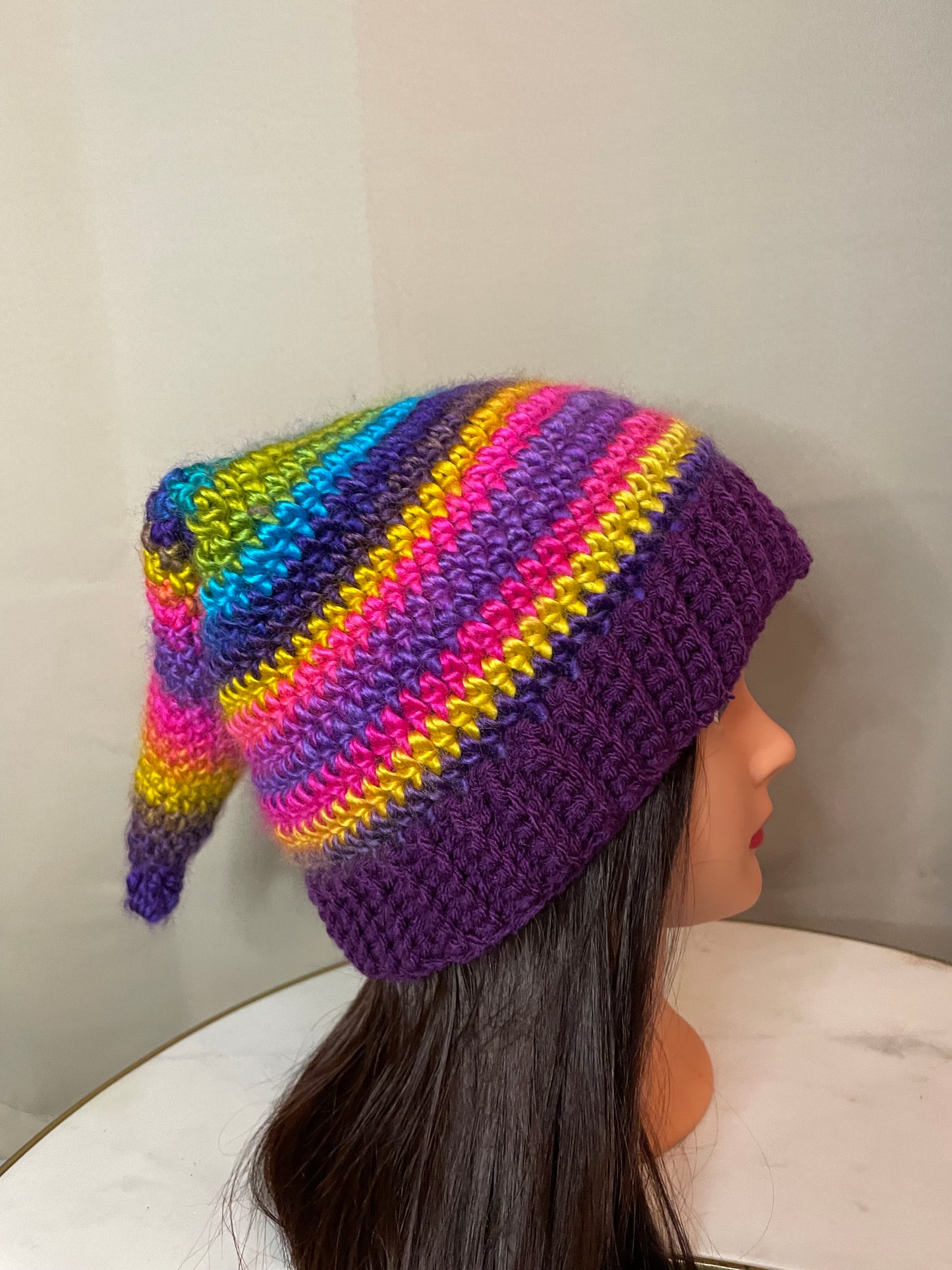 Rainbow Elf Hat