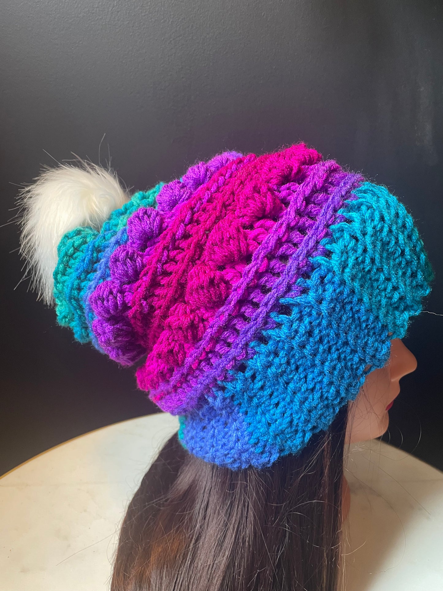 Colorful Bobble Beanie