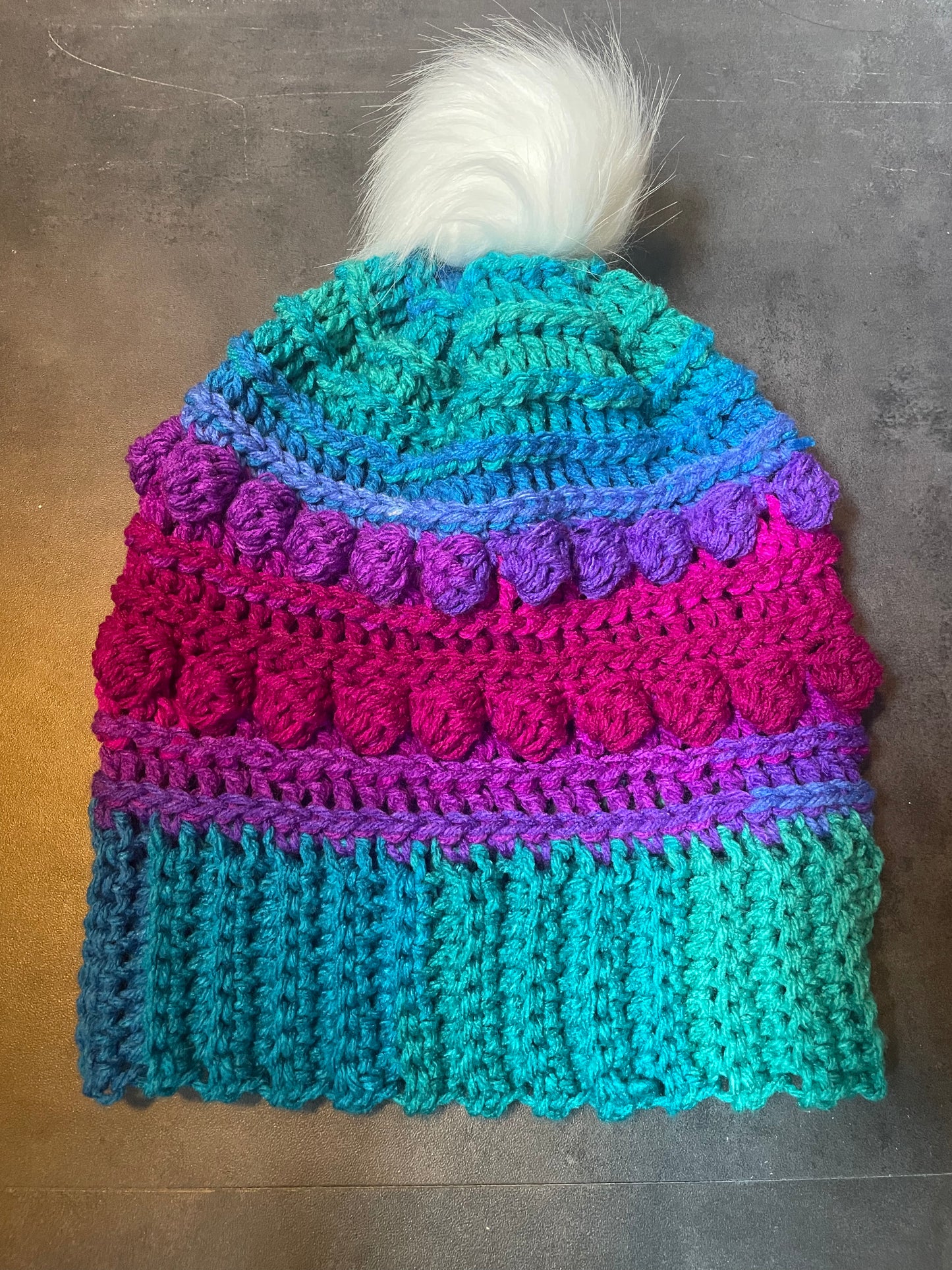 Colorful Bobble Beanie