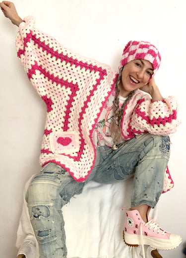 The Tattered Peony Granny Hexi-Cardigan