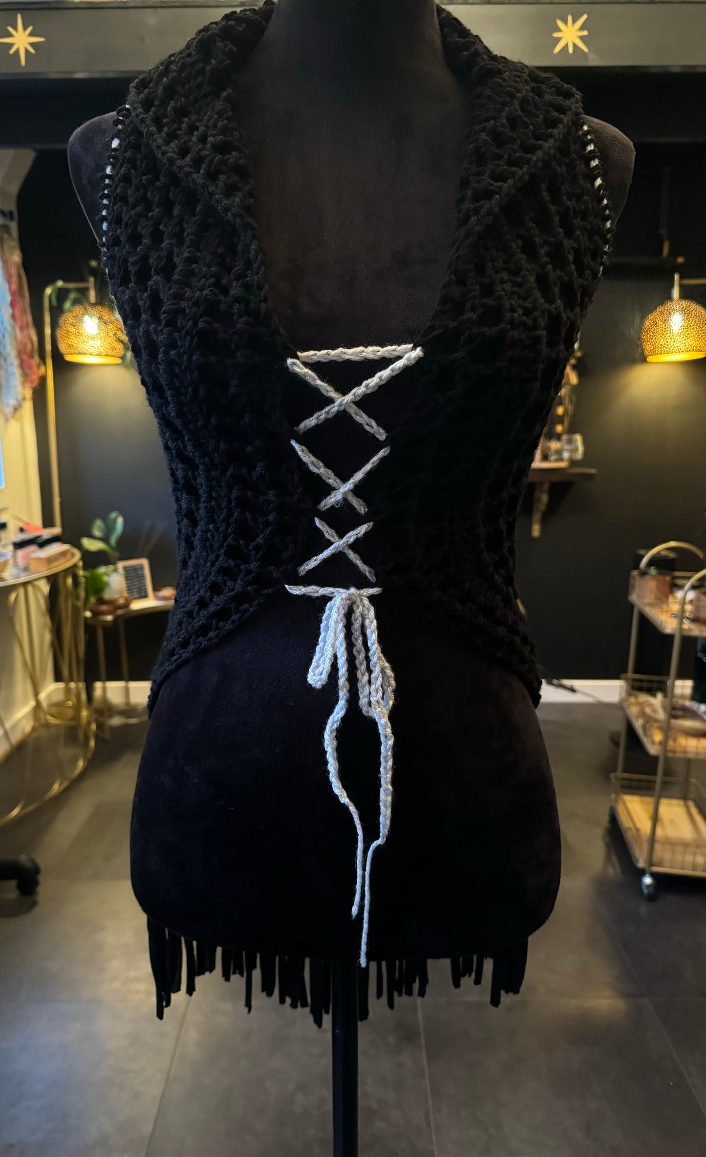 Silver/Black Spider Fae Vest