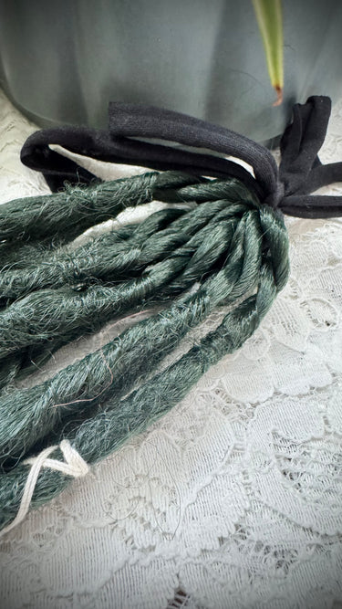Midnight Pine | 10 SE Dreadlocks | Midnight Green Partial Dread Set
