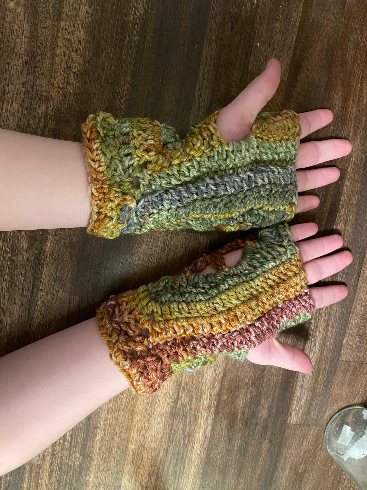 Flower of Life (hippie harvest) Fingerless Gloves