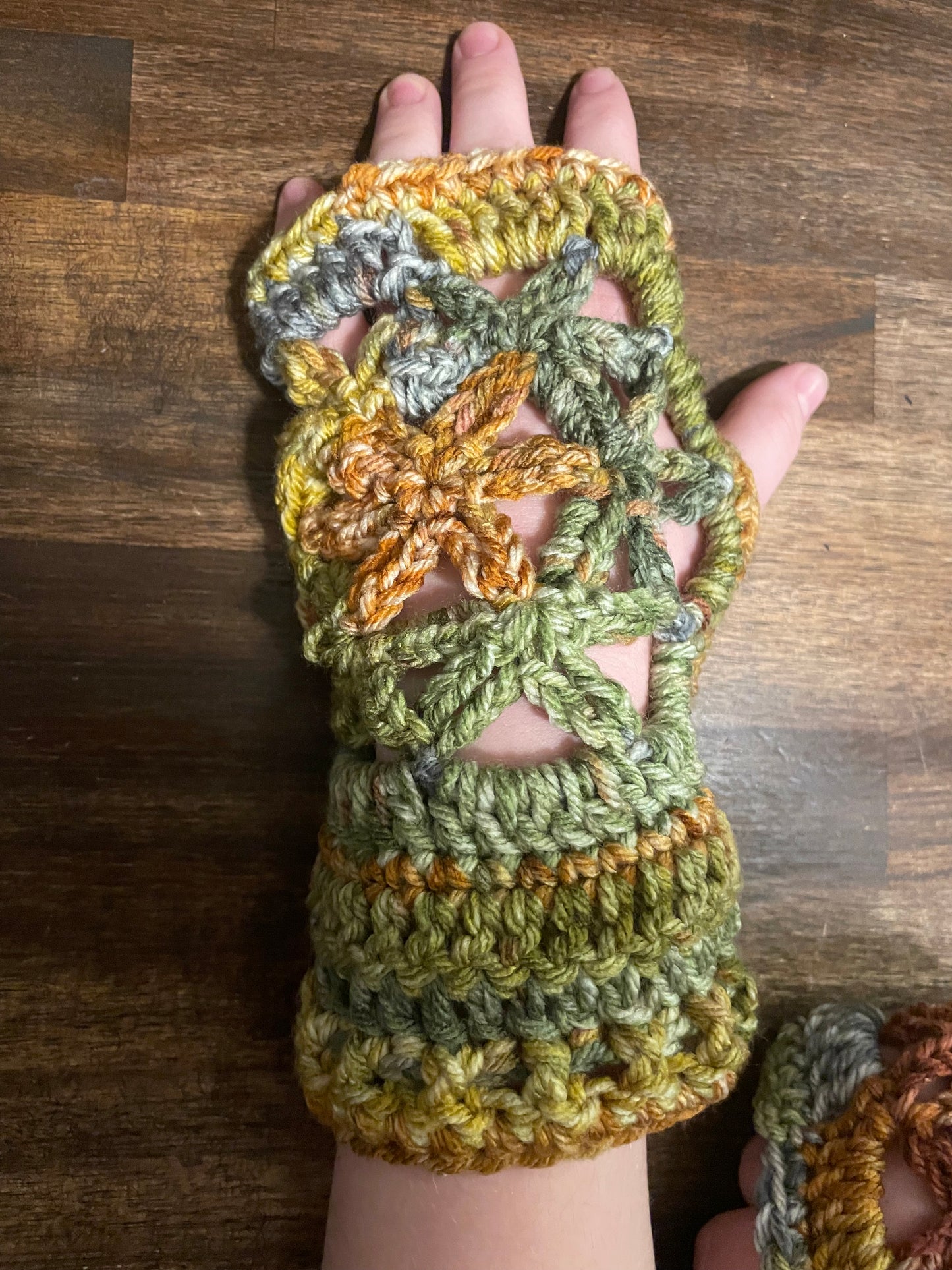 Flower of Life (hippie harvest) Fingerless Gloves